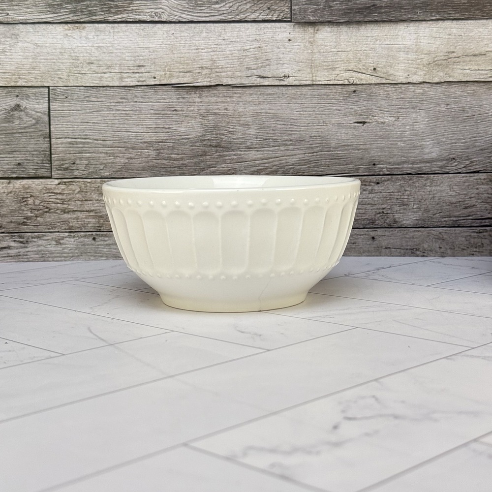 Gibson Regalia Bowl Set 4 : Classic Soup/Cereal Modern White 5-3/4" X 2-5/8" - Picture 2 of 5